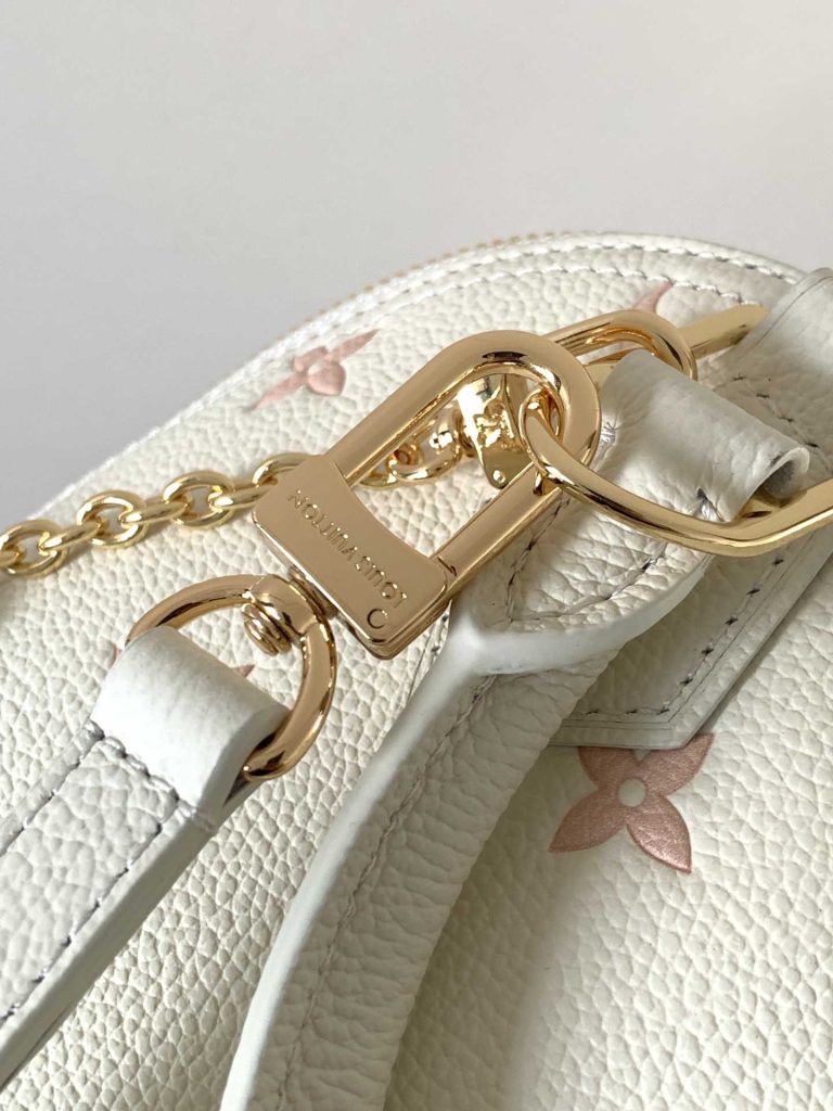 高品质的仿制路易威登M27574浅粉LV Alma BB 手袋Monogram Empreinte 皮革 仿制品 8 高品质的仿制路易威登M27574浅粉LV Alma BB 手袋Monogram Empreinte 皮革 仿制品