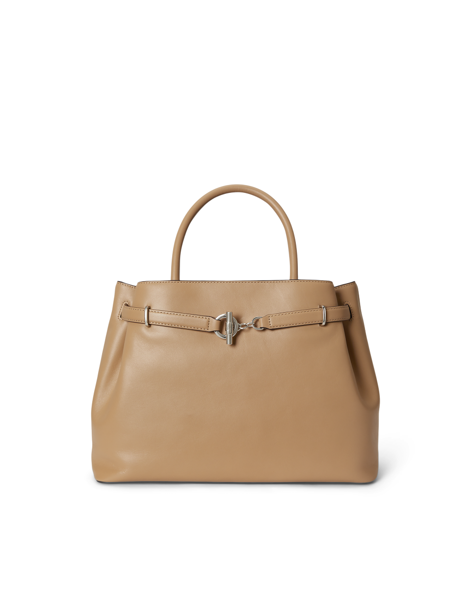 Replica SA-Grade Ralph Lauren High-Quality Alternative Women's Handbag: 1:1 Authentic-Style Lauren High-Quality Replica Blaike Leather Large Shoulder Bag
