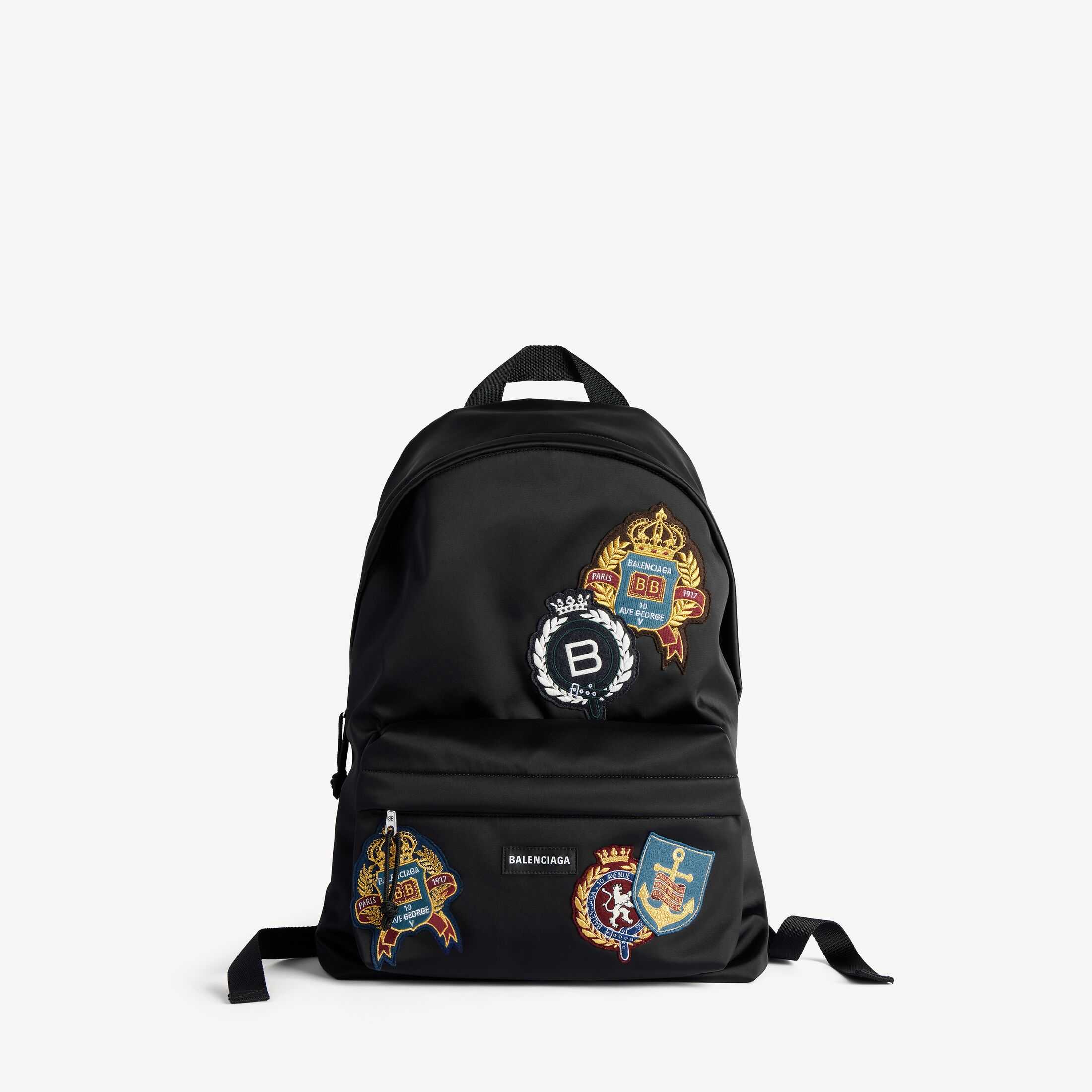 复刻高端Balenciaga高仿A货男士皮具1:1原单Explorer高品质仿制品spanExplorer黑色尼龙双肩包