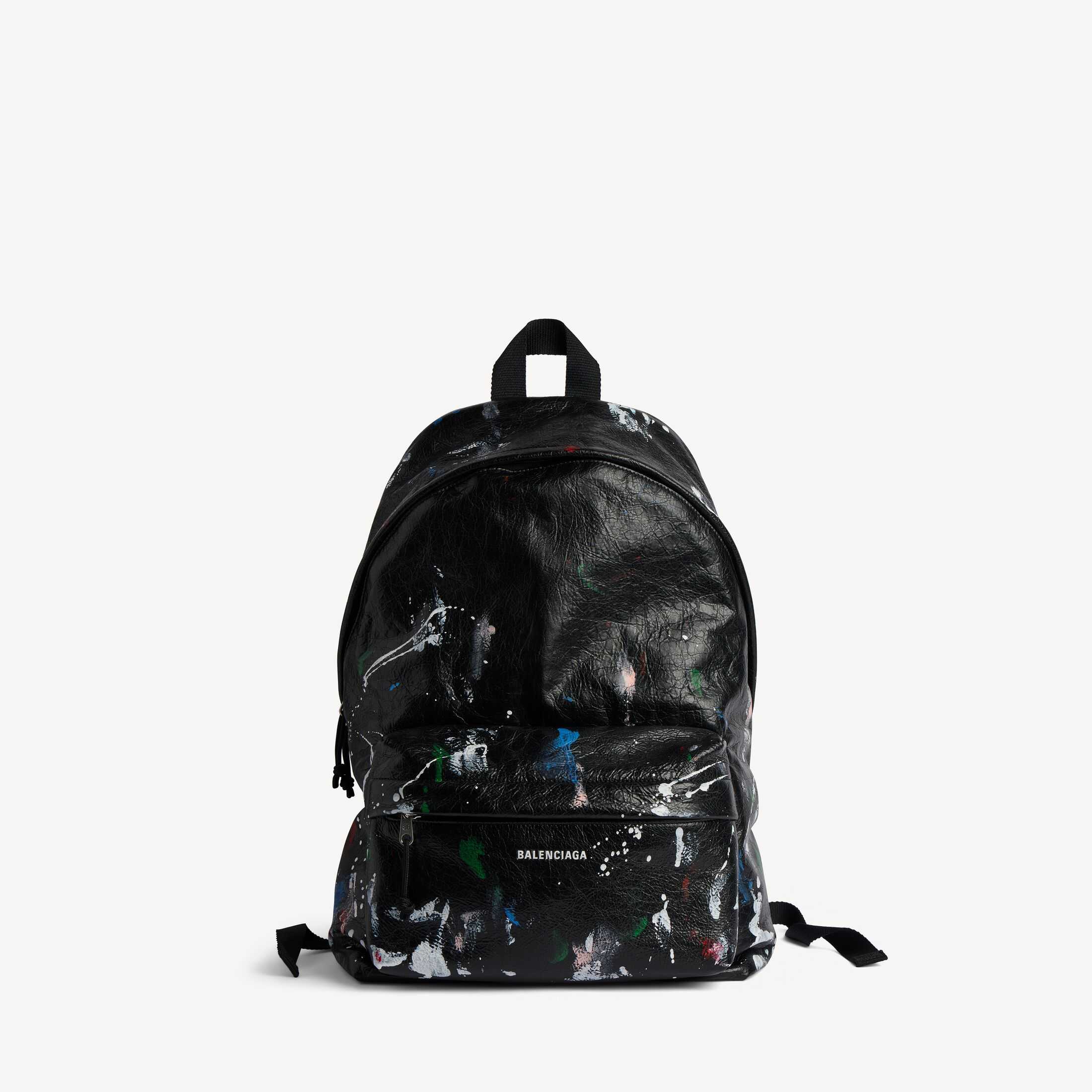 复刻Balenciaga高仿男士皮具原单ExplorerSA级spanExplorer细纹羊皮革双肩包