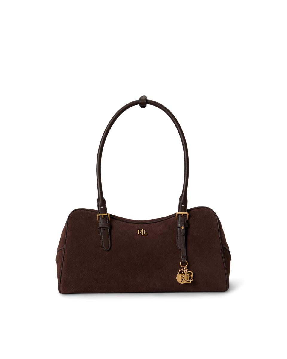 Réplique de sac à main pour femme Ralph Lauren de qualité SA  Réplique haut de gamme 1:1 du modèle original Lauren : grand sac à bandoulière Marcy en daim avec fermeture éclair