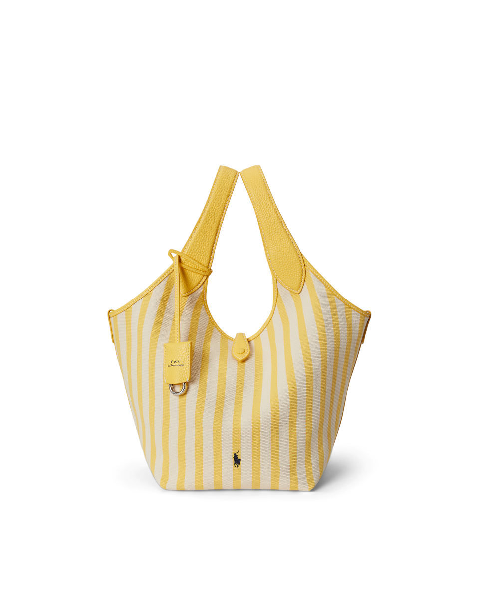 Replica SA-Grade Ralph Lauren High-Quality Alternative Women's Handbag: 1:1 Authentic-Style Polo Ralph Lauren High-Quality Replica Polo Play Striped Canvas Tote Bag
