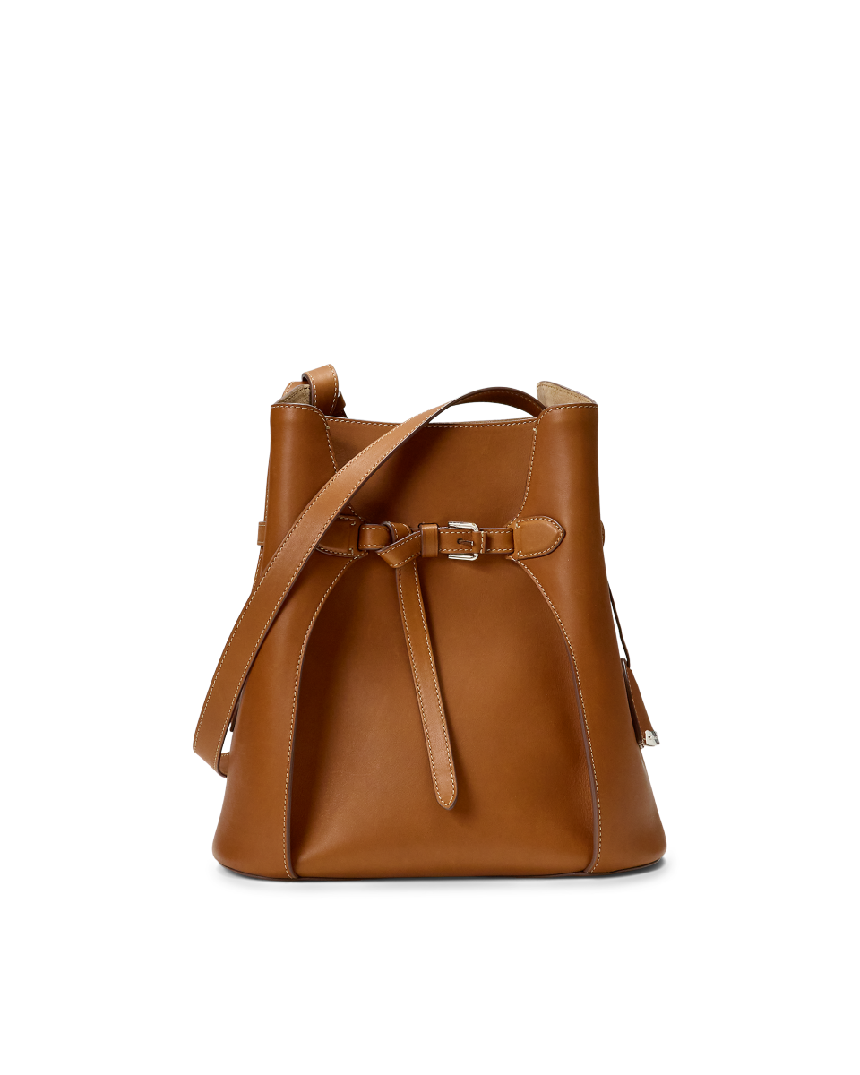 复刻SA级Ralph Lauren高仿平替女士包款 1:1原单Ralph Lauren Collection高品质仿制品RL皮革水桶包