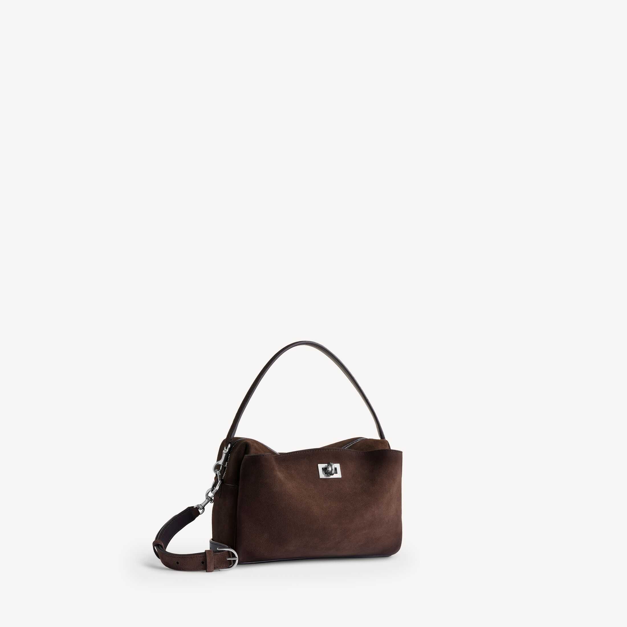 复刻高端Balenciaga高仿A货男士皮具1:1原单RODEO高品质仿制品spanRodeo浅浓缩咖啡色蜡处理绒面牛皮革和光滑牛皮革相机包