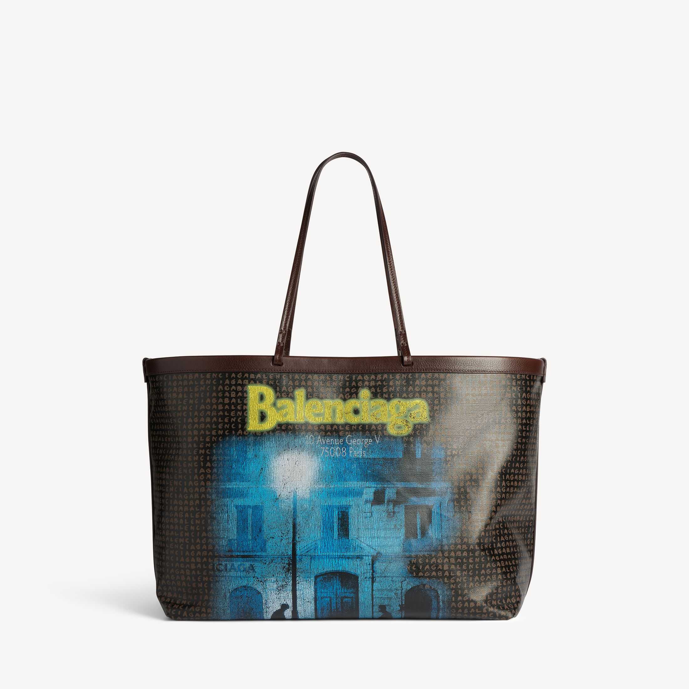 复刻巴黎世家SA级女士手袋原单皮具高仿Select黑色Balenciaga人造革大号托特包SELECT大号托特包