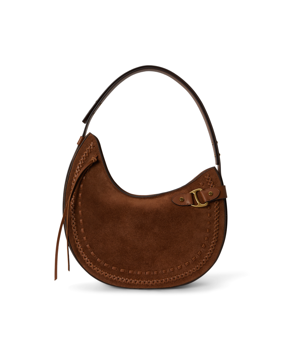 Replica SA-Grade Ralph Lauren High-Quality Alternative Women's Handbag: 1:1 Authentic-Style Lauren High-Quality Replica Tasha Large Suede Shoulder Bag