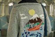 LOUIS VUITTON25SS高领拉链针织束腰毛衣