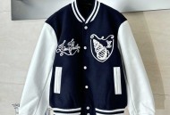 LV海螺刺绣珍珠扣棒球服外套