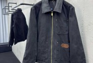 Lv路易威登  翻领棋盘格牛仔