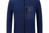 范思哲 秋冬男士开衫立领加绒拉链外套