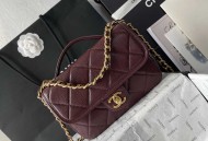 香奈儿牛皮双肩包