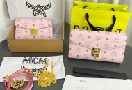 mcmTracy 前翻盖斜挎包皮肩带