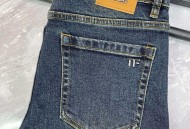 TF新款男士修身小直脚裤