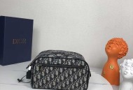 迪奥洗漱包 米色和黑色