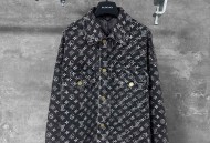 LV路易威登 老花满印烫钻牛仔外套