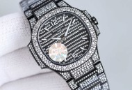 百达翡丽7118女士鹦鹉螺 满钻手表