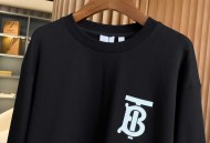 巴宝莉 🅱️专属标识图案棉质宽松圆领卫衣