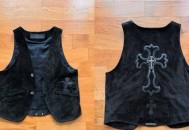 克罗心真皮背心