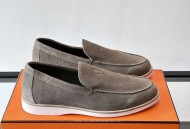 Hermes反绒皮乐福鞋