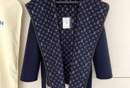 路易威登连帽小老花长短款羊绒羊毛