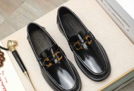 菲拉格慕男士商务休闲皮鞋，