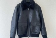  LV菲董走秀款真皮水貂夹克