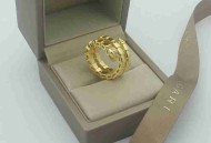 lgari  SERNTI三层半钻蛇戒指