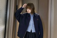 Miumiu缪缪皮标太空棉拉链外套