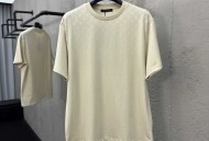 LOUIS VUITTON 白色渐变印花短袖