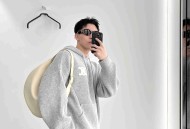 CELINE 刺绣标识针织帽衫