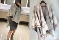 巴宝莉Burberry双面斗篷披肩