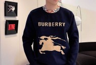 巴宝莉  秋冬经典翻领羊毛衫