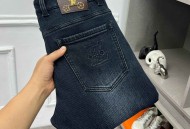 LV  加绒加厚牛仔裤