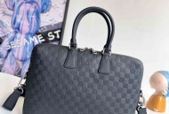 LV 公文包Damier Infini皮革N48224压格
