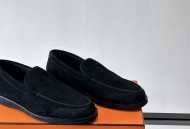 Hermes反绒皮乐福鞋