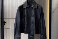  Brunello Cucinelli 春夏短款卡班皮衣外套