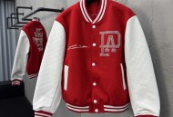 LV 珍珠字母真皮棒球服