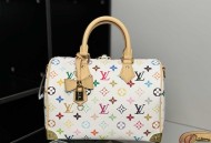 LV x TM S PEEDY BANDOULIERE 25手袋 型号：M13085白色
