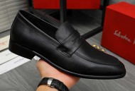 Ferragamo「 菲拉格慕 ] 商务套脚皮鞋