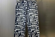  Nigo 联名款V领涂鸦牛仔裤直筒长裤