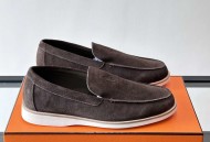 爱马仕反绒皮乐福鞋