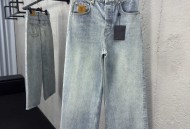 LOUIS VUITTON 贴布字母牛仔裤
