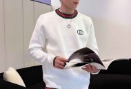 古奇  秋冬经典翻领羊毛衫